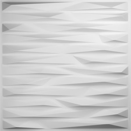 EKENA MILLWORK 19 5/8in. W x 19 5/8in. H Enterprise EnduraWall 3D Wall Panel Covers, Total 32.1 Sq. Ft., 12PK WP20X20ENWH-CASE-12